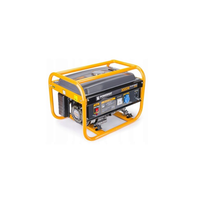 Generator curent electric 3000 W, 3 KW, 220 V, 7 CP, AVR, Monofazat, protectie suprasarcina, Powermat