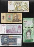 Set 5 bancnote de prin lume adunate (cele din imagini) #205, Europa