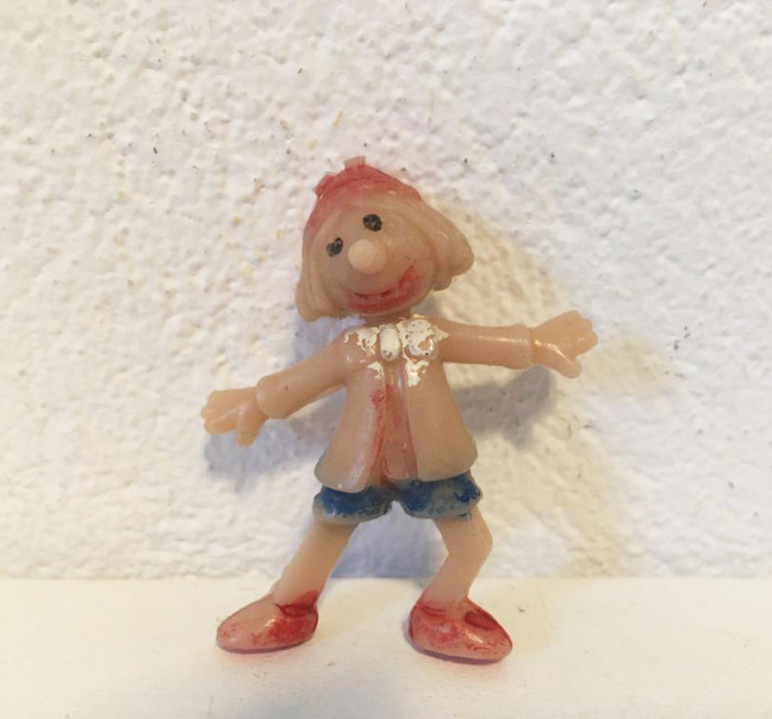 * Figurina vintage Pinocchio, plastic, 5 cm