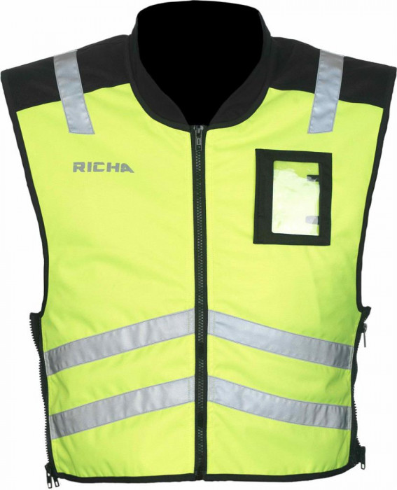 Vesta Moto Reflectorizanta Richa Sleeveless Safety Jacket, Galben, 4XL/5XL/6XL