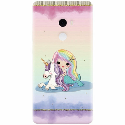 Husa silicon pentru Xiaomi Mi Mix 2, Mermaid Unicorn Play foto