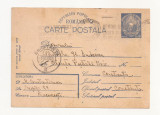 RS1 Carte Postala Romania - circulata 1950 Bucuresti-Constanta