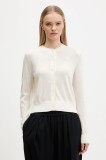 HUGO cardigan din l&acirc;nă culoarea bej, light, 50550984