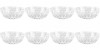 Set boluri, 8 piese, 180 ml, Plastic, Transparent