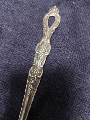 Furculita pentru friptura MARE veche,STAINLESS STEEL-GERMAN MODEL 2,de colectie foto