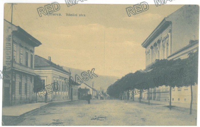 3132 - ORSOVA, street Bazias, Romania - old postcard - unused