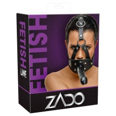 Strapon Gura Unisex ZADO &raquo;Fetish Line&laquo; 13 cm - Negru
