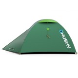 Cort Turistic 2 Persoane HUSKY Bizam 2 Plus Green, Impermeabil 4000mm, Ușor 3.6kg, Camping Drumetie