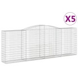 Cumpara ieftin Cosuri gabion arcuite 5 buc, 400x50x140/160 cm, fier galvanizat