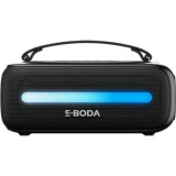 Boxa portabila E-boda The Vibe 220, USB, Bluetooth 5.3, 24 W, Radio FM, Negru