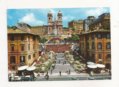 FA53-Carte Postala- ITALIA - Roma, Piazza di Sapgna, necirculata 1968 foto