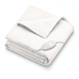 Patura electrica Beurer HD75, 6 trepte, 100 W, oprire automata, Alb