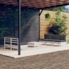 Gossi set mobilier gradina cu perne antracit, 6 piese, lemn masiv pin