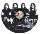 Ceas de Perete Decorativ Pink Floyd Dark Side of the Moon din Disc Vinil Negru 30cm Mecanism Silentios
