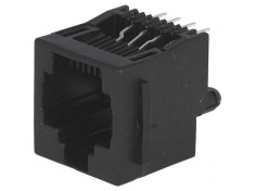 Soclu RJ45 8p8c cu Blocare Panou THT Drept