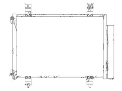 Condensator climatizare Suzuki Swift Sport; Swift 3 (MZ, EZ), 05.2006-2010, motor 1.6, 92 kw benzina, cutie manuala, full aluminiu brazat, 545(505)x3 foto