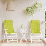 Gossi perne scaun cu spatar inalt, 2 buc, vernil, tesatura oxford