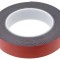 Bandă dublu adezivă acrilică neagră 25mm x 5m AFTC 6411