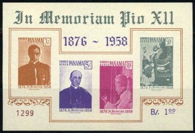 PANAMA, IN MEMORIAM - BLOC MNH IMPERF. foto