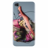 Husa silicon pentru Apple Iphone 4 / 4S, Beautiful Hand Art
