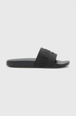 AllSaints papuci Biggy Slider barbati, culoarea negru, M006FC