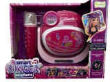 Set Karaoke Smart Singer cu Microfon si Boxa Portabila, Roz
