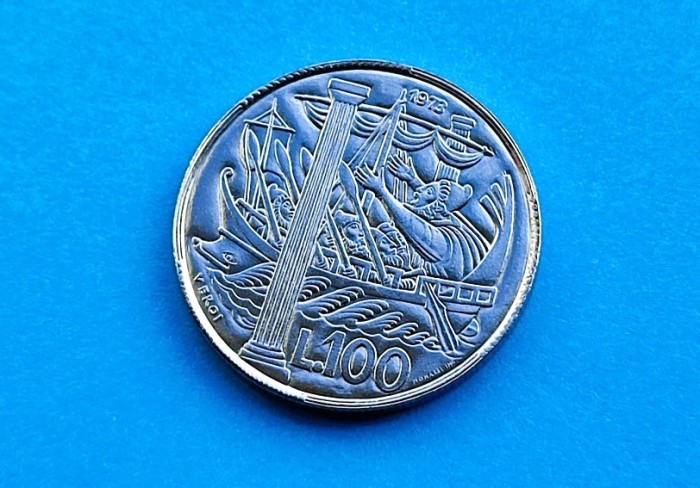 100 Lire 1973 San Marino-UNC-RAR