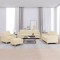 vidaXL Set de canapele cu perne, 4 piese, crem, textil