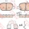 Set placute frana,frana disc FIAT PANDA VAN (312) (2012 - 2016) TRW GDB1950
