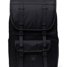Herschel rucsac 11391-05881-O Little America Mid Backpack culoarea negru, mare, neted