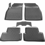 Covorase Cauciuc Premium Stil Tavita Opel Astra J 2009-2015, Negru Carbon, Fara Miros