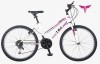Bicicleta MTB TEC Eros, 26 inch, Cadru Otel, Alb/Roz/Mov, 21 Viteze, Frane V-Brake