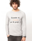 Cumpara ieftin Bluza gri, barbati, Scoate-ti masca - L