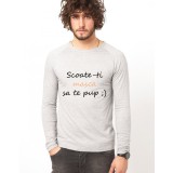 Bluza gri, barbati, Scoate-ti masca - XL