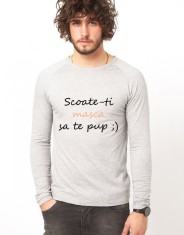 Bluza gri, barbati, Scoate-ti masca - M