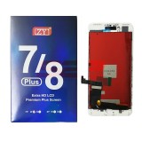 Display LCD Touchscreen cu Rama Apple iPhone 7 Plus Alb, Incell, Bulk