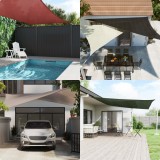 VidaXL P&acirc;nză parasolar, galben dreptunghiular 5x8 m, HDPE, 160 g/m&sup2;