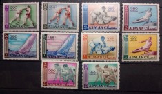 Ajman 1964 sport Jocurile Olimpice Tokio 1964 serie 10v nestampilat