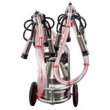 Aparat de muls vaci EMT galvanizat, un bidon inox 40 litri, 2 posturi( uscat)