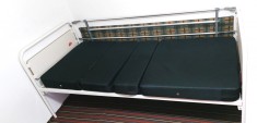 Pat de spital mecanic, pentru ingrijire bolnavi, cu spatar reglabil manual foto