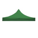 Copertina pentru acoperis cort tip pavilion, impermeabila cauciucata, invelis din material textil oxfort 700d, 2 x 3 m, verde, Oem