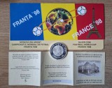 Moneda argint 100 lei 1998 CM din Franța , ULTIMA piesa emisa, av&acirc;nd seria # 0005000, &icirc;mpreună cu certificatul si pliantul monedei
