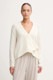 Gaudi cardigan din amestec de l&acirc;nă culoarea bej, light, 521FD53010