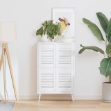 Cumpara ieftin Uși de dulap design cu lavră 4 buc Alb 39,5x29,5 cm