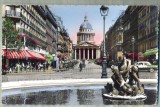 AD 754 C. P. VECHE - PARIS - LA RUE SOUFFLOT &amp; PANTHEON -1964, Circulata, Franta, Printata