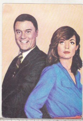 bnk cp Actori - Larry Hagman si Linda Gray - necirculata foto