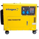 Stager YDE7000TD - Generator de uz general 5.7 kW Stager YD186FAG - CP 14.5 l pornire electrica monofazat