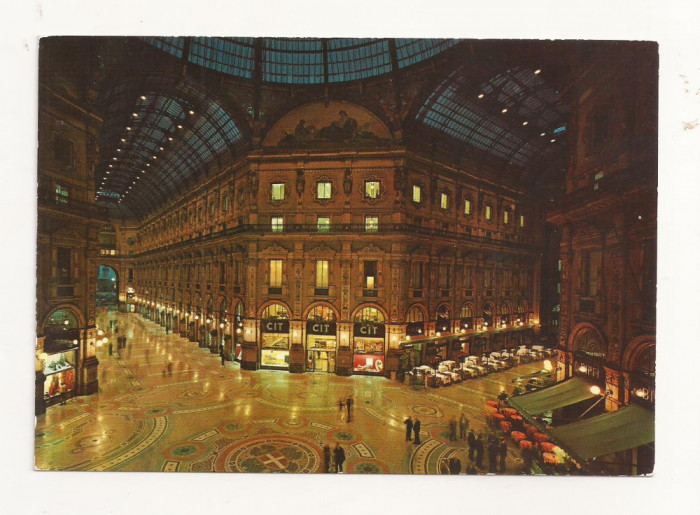 FA20-Carte Postala- ITALIA - Milano, Galleria Vittorio Emanuele II, necirculata