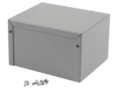 Carcasă universală aluminiu gri 102x127x76mm foto
