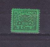 TSV @ - 1868 MICHEL 19 - STATUL PAPAL, 2 cent MNH/**LUX, Nestampilat